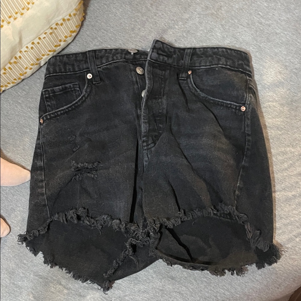 Wild Fable Black Distressed Jean Shorts